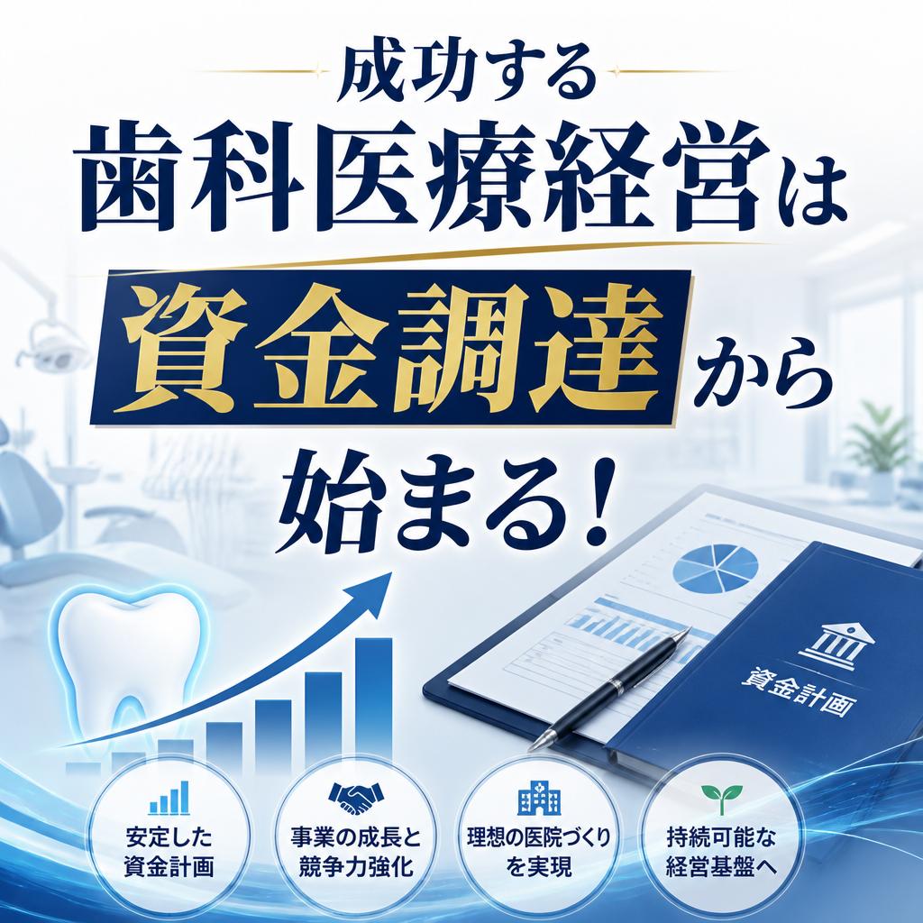 成功する歯科医療経営は資金調達から始まる！