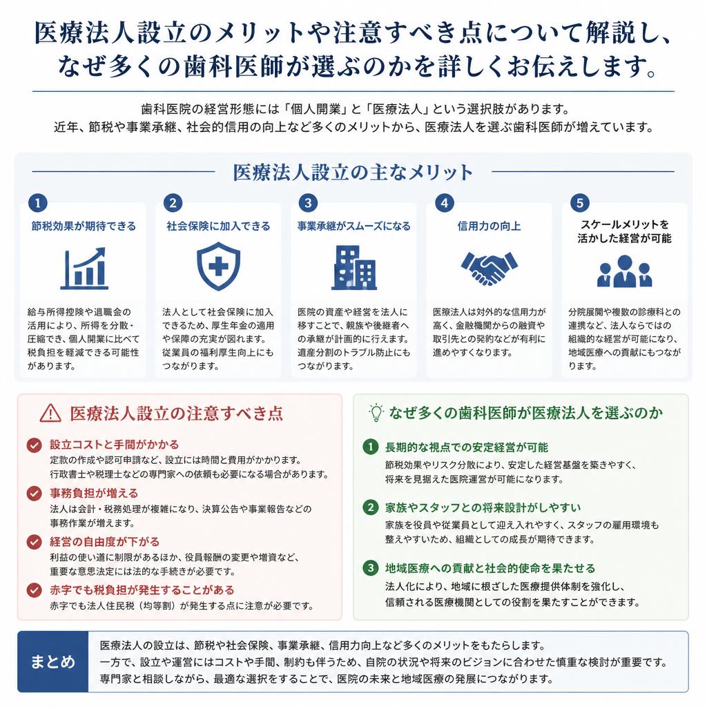 医療法人設立のメリットと注意点